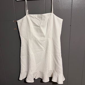 White mini dress. Never worn.